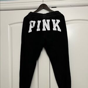 PINK Victoria's Secret Black Joggers